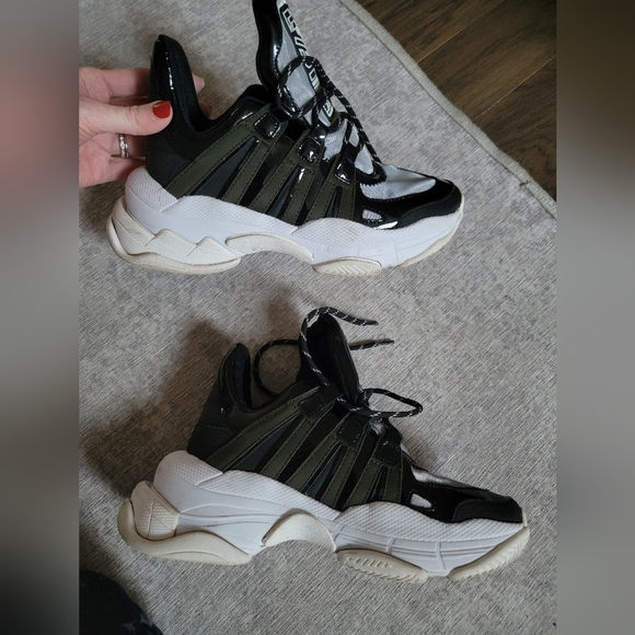 đź’š LF by JEFFREY CAMPBELL TRAINER SNEAKERS TRENDY MOON SHOES - Picture 5 of 14